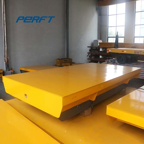 industrial motorized material handling cart for painting booth metal part transport 90t